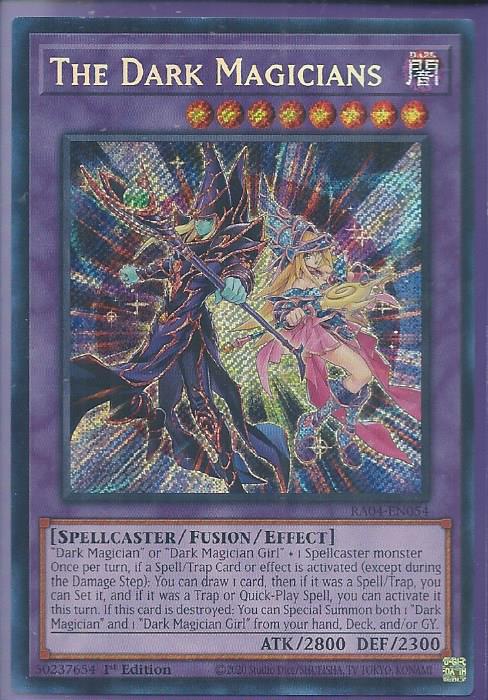 phx RA04-EN054 The Dark Magicians – Secret Rare (USA)