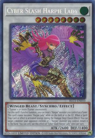 BLC1-EN010 - Cyber Slash Harpie Lady - Secret Rare
