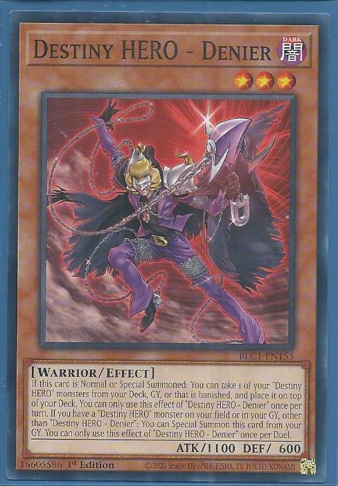 BLC1-EN153 Destiny HERO – Denier – Common