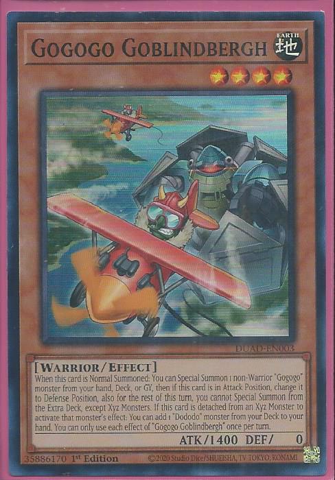 DUAD-EN003 Gogogo Goblindbergh – Super Rare