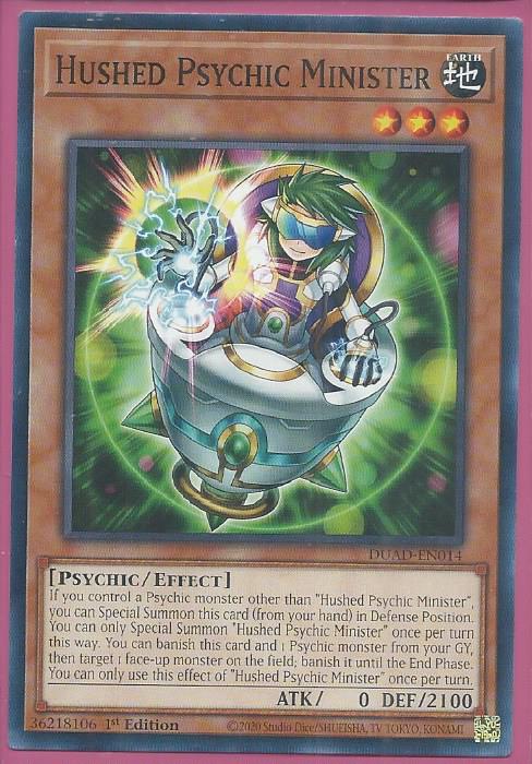 DUAD-EN014 Hushed Psychic Minister – Common