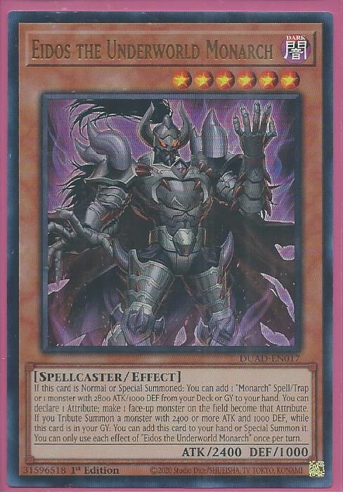 DUAD-EN017 Eidos the Underworld Monarch – Ultra Rare