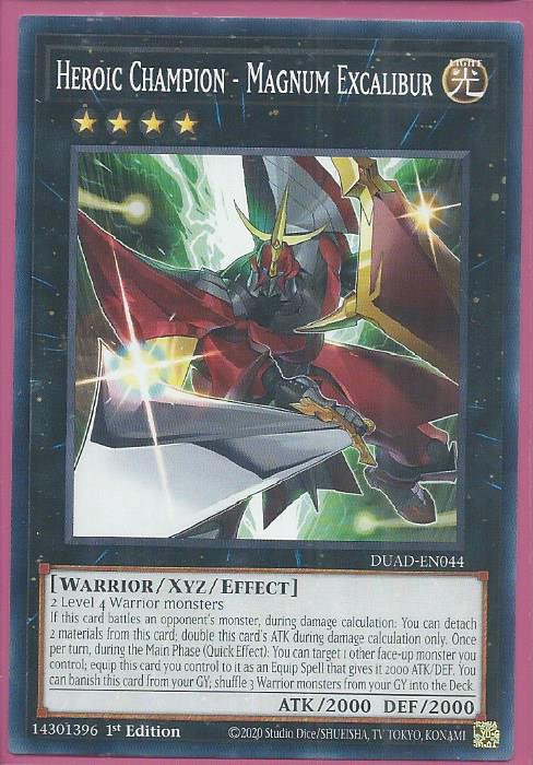 DUAD-EN044 Heroic Champion – Magnum Excalibur – Common