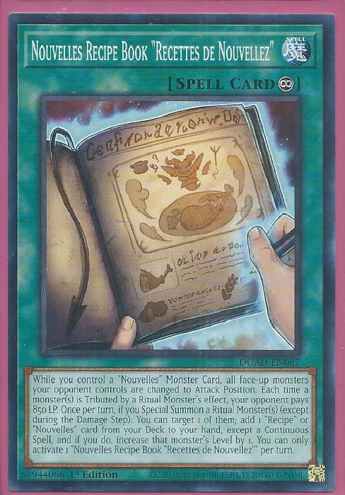 DUAD-EN067 Nouvelles Recipe Book “Recettes de Nouvellez” – Common