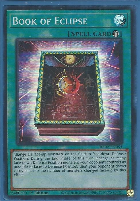 kduy RA02-EN054 Book of Eclipse – Super Rare (lightly damaged)