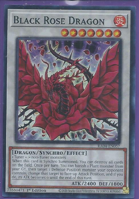 RA04-EN057 Black Rose Dragon – Super Rare
