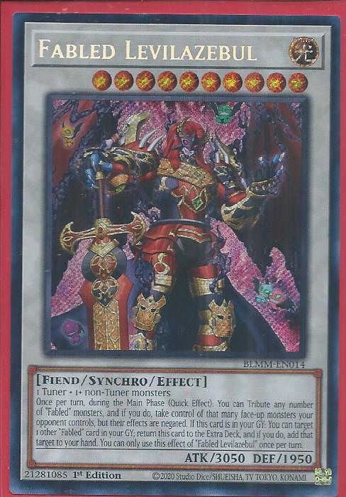 BLMM-EN014 Fabled Levilazebul – Secret Rare