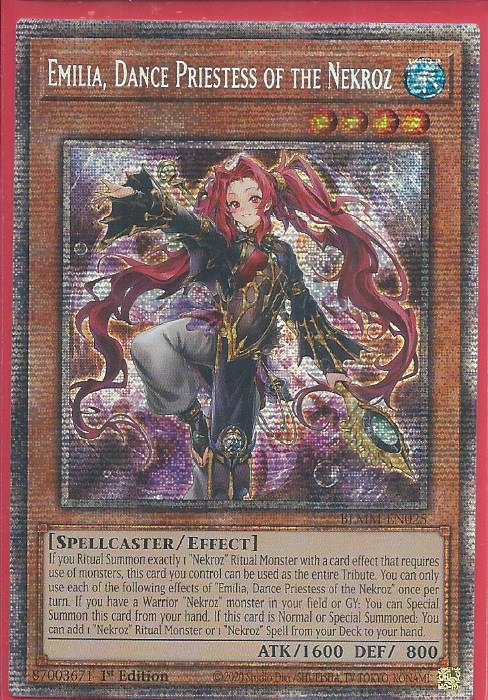 BLMM-EN025S Emilia, Dance Priestess of the Nekroz – Starlight Rare
