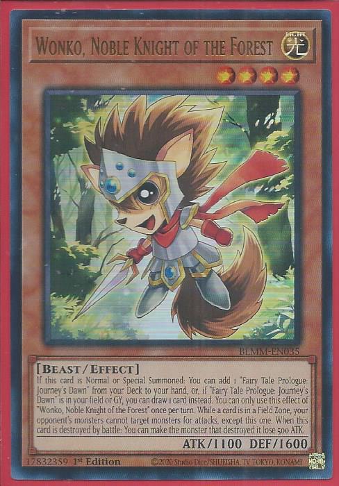 BLMM-EN035 Wonko, Noble Knight of the Forest – Ultra Rare