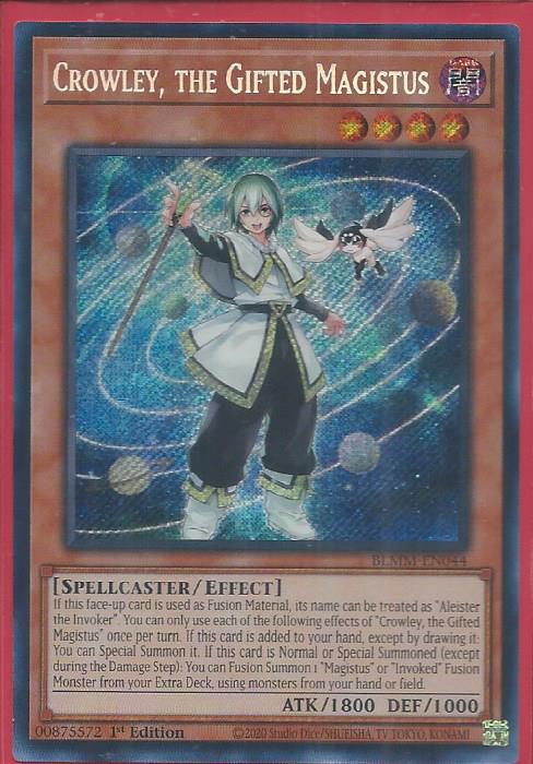 BLMM-EN044 Crowley, the Gifted Magistus – Secret Rare