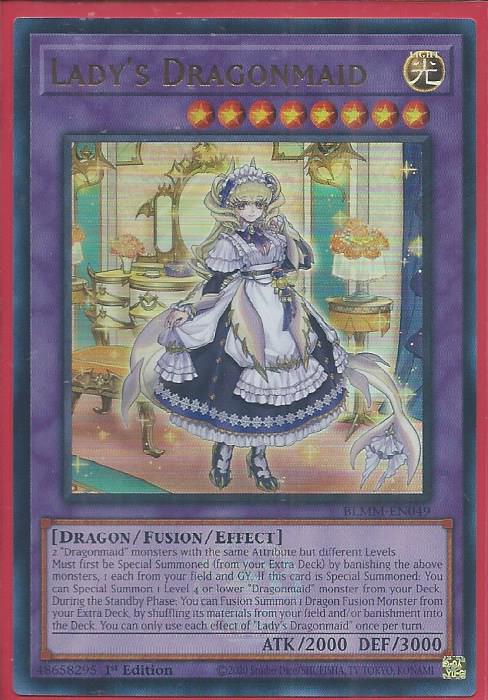 BLMM-EN049 Lady’s Dragonmaid – Emblazoned Ultra Rare