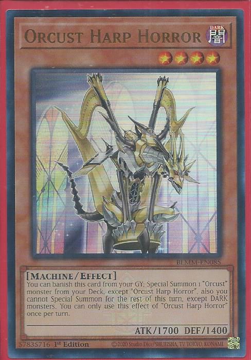 BLMM-EN085 Orcust Harp Horror – Emblazoned Ultra Rare