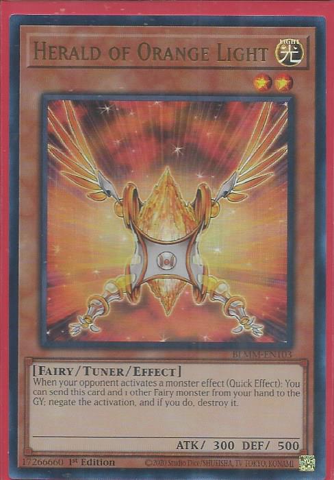 BLMM-EN103 Herald of Orange Light – Ultra Rare