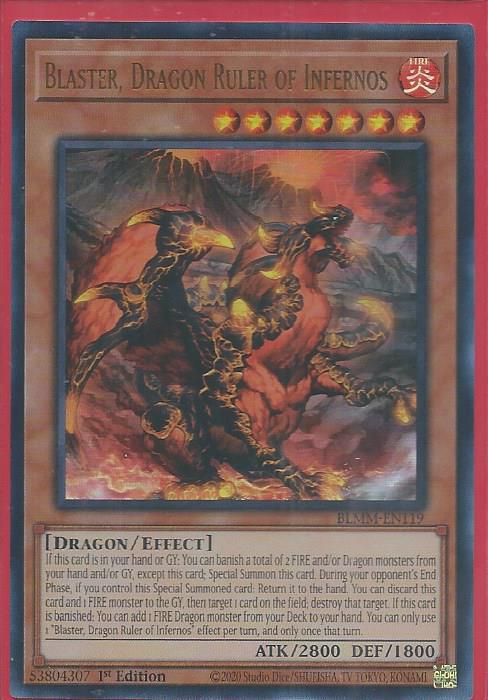 BLMM-EN119 Blaster, Dragon Ruler of Infernos – Ultra Rare