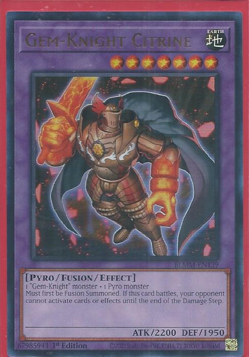 BLMM-EN139 Gem-Knight Citrine – Ultra Rare