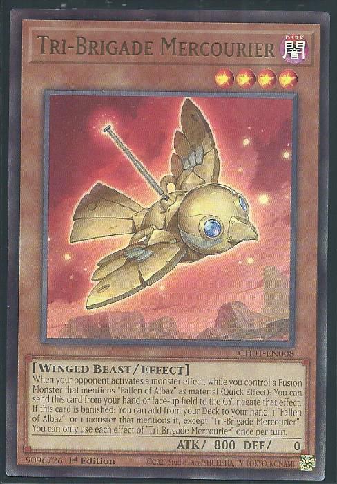 CH01-EN008 - Tri-Brigade Mercourier - Ultra Rare