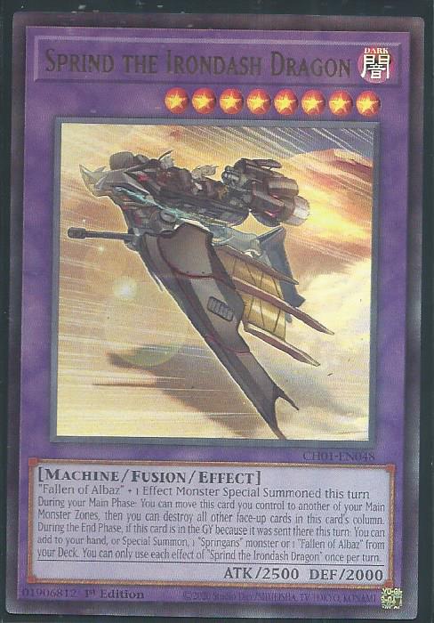 CH01-EN048 - Sprind the Irondash Dragon - Ultra Rare