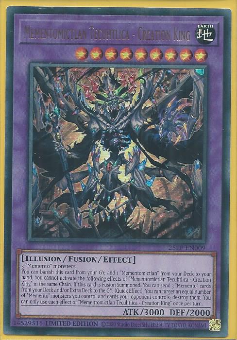 25LP-EN009 Mementomictlan Tecuhtlica – Creation King – Ultra Rare
