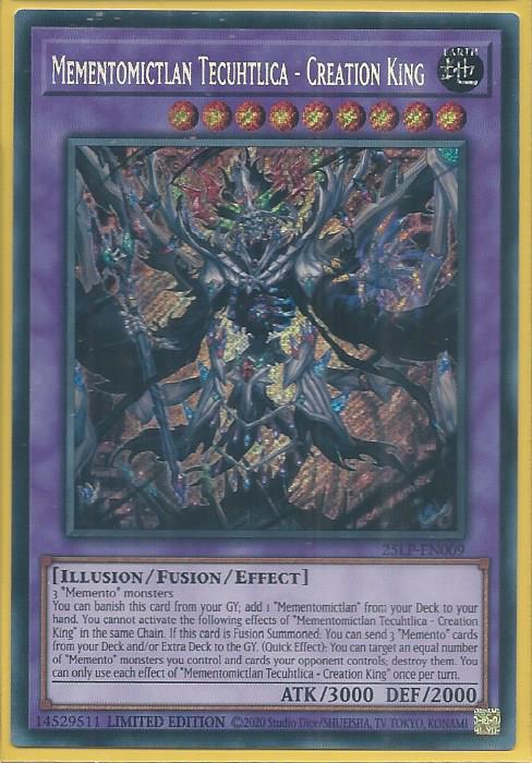 25LP-EN009S Mementomictlan Tecuhtlica – Creation King – Secret Rare