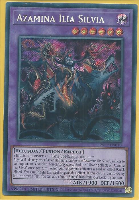 25LP-EN010ES Azamina Ilia Silvia – Emblazoned Secret Rare