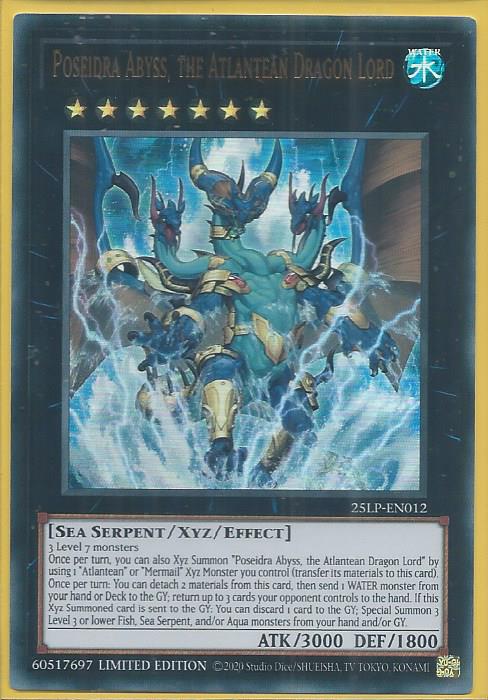 25LP-EN012 Poseidra Abyss, the Atlantean Dragon Lord – Ultra Rare