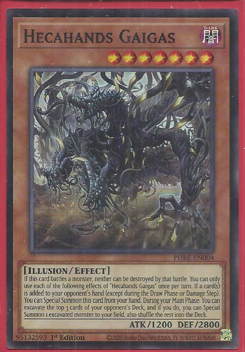 PHRE-EN004S Hecahands Gaigas – Super Rare