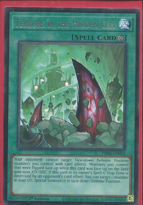 PHRE-EN054 Terrors in the Hidden City – Rare