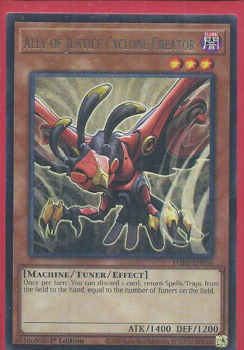PHRE-EN056 Ally Of Justice Cyclone Creator – Rare