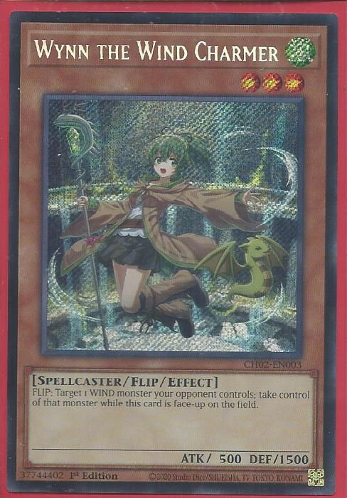 CH02-EN003S Wynn The Wind Charmer – Secret Rare (USA Print)