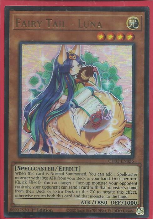 CH02-EN026 Fairy Tail – Luna – Ultra Rare (USA Print)