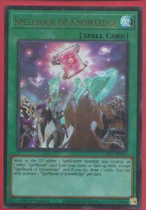 CH02-EN033 Spellbook of Knowledge – Ultra Rare (USA Print)