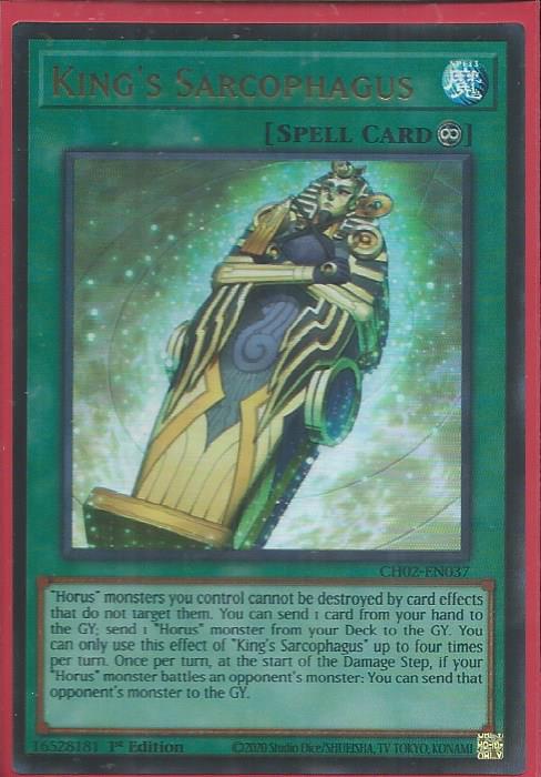 CH02-EN037 King’s Sarcophagus – Ultra Rare (USA Print)