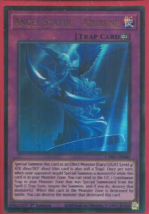 CH02-EN040 Angel Statue – Azurune – Ultra Rare (USA Print)