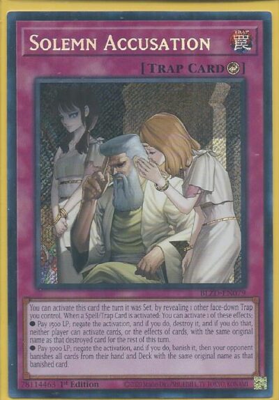 BLZD-EN079 Solemn Accusation – Secret Rare