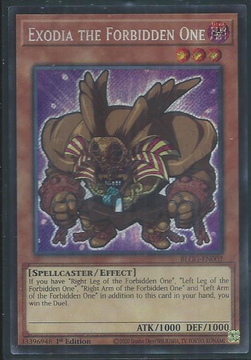 phx BLGG-EN002 Exodia the Forbidden One - Secret Rare (USA Print) |