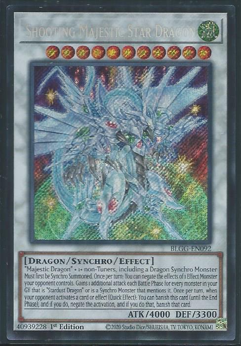 phx BLGG-EN092 Shooting Majestic Star Dragon – Secret Rare (USA Print) |