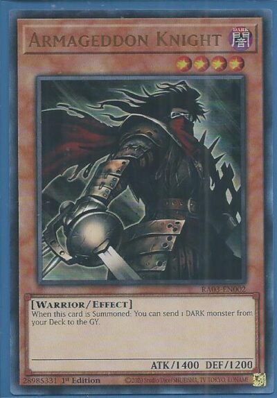 RA03-EN002U Armageddon Knight – Ultra Rare