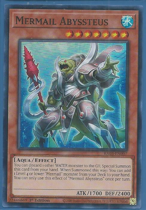 RA03-EN007 Mermail Abyssteus – Super Rare