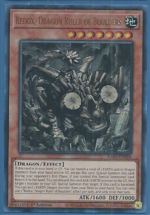 RA03-EN008U Redox, Dragon Ruler of Boulders – Ultra Rare