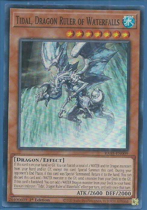 RA03-EN009 Tidal, Dragon Ruler of Waterfalls – Super Rare