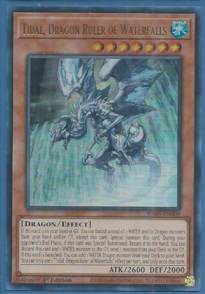 RA03-EN009U Tidal, Dragon Ruler of Waterfalls – Ultra Rare