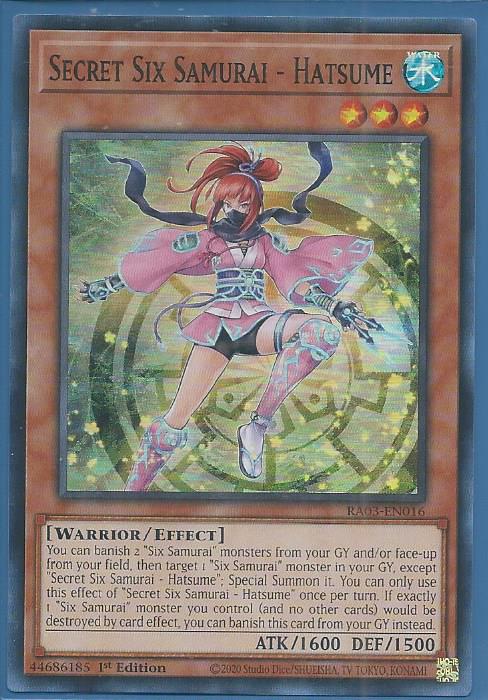 RA03-EN016 Secret Six Samurai – Hatsume – Super Rare