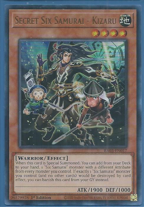 RA03-EN017U Secret Six Samurai – Kizaru – Ultra Rare