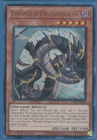 RA03-EN018U Thunder Dragondark – Ultra Rare