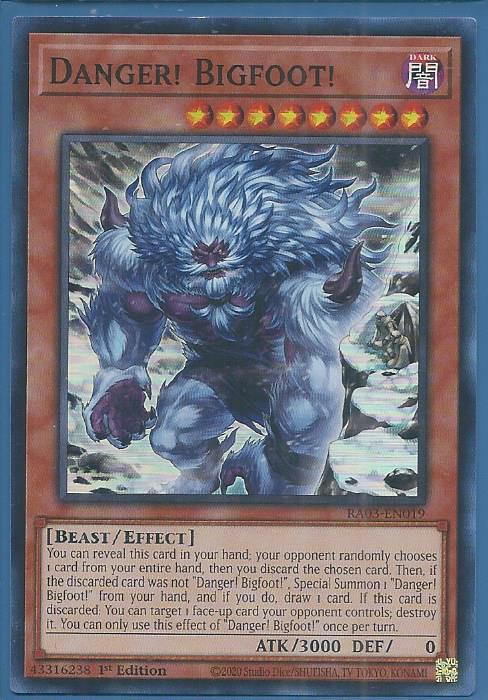 RA03-EN019A Danger Bigfoot (Alternate Artwork) – Super Rare