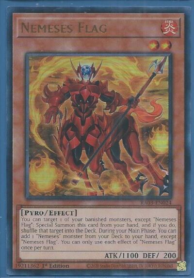 RA03-EN024U Nemeses Flag – Ultra Rare