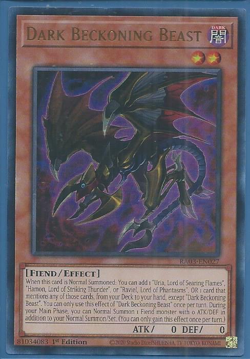 RA03-EN027U Dark Beckoning Beast – Ultra Rare
