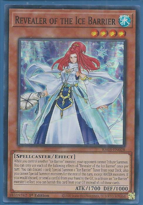 RA03-EN028 Revealer of the Ice Barrier – Super Rare