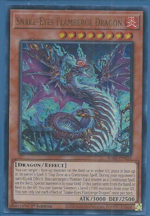 RA03-EN033U Snake-Eyes Flamberge Dragon – Ultra Rare
