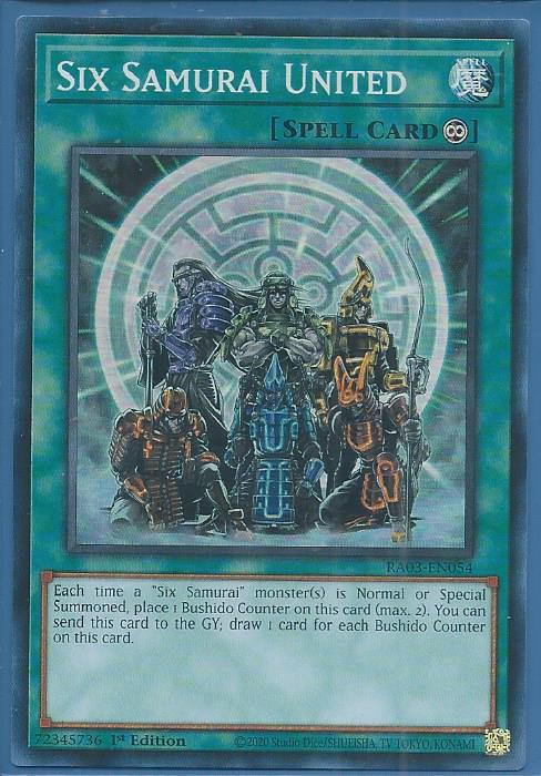 RA03-EN054 Six Samurai United – Super Rare